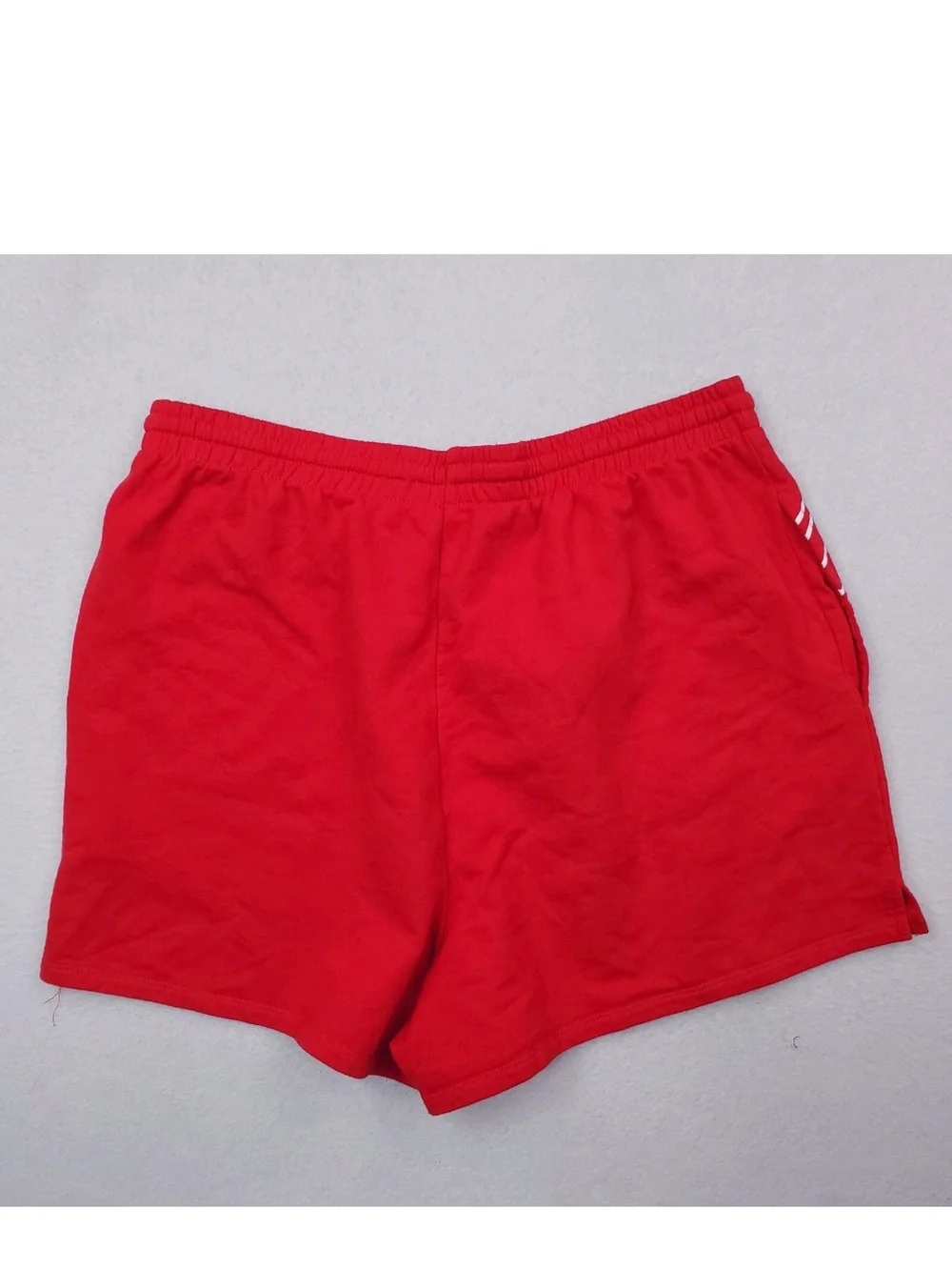 Miami Heat Shorts Womens S Red Spellout Sweat Basketball Gym Athletic